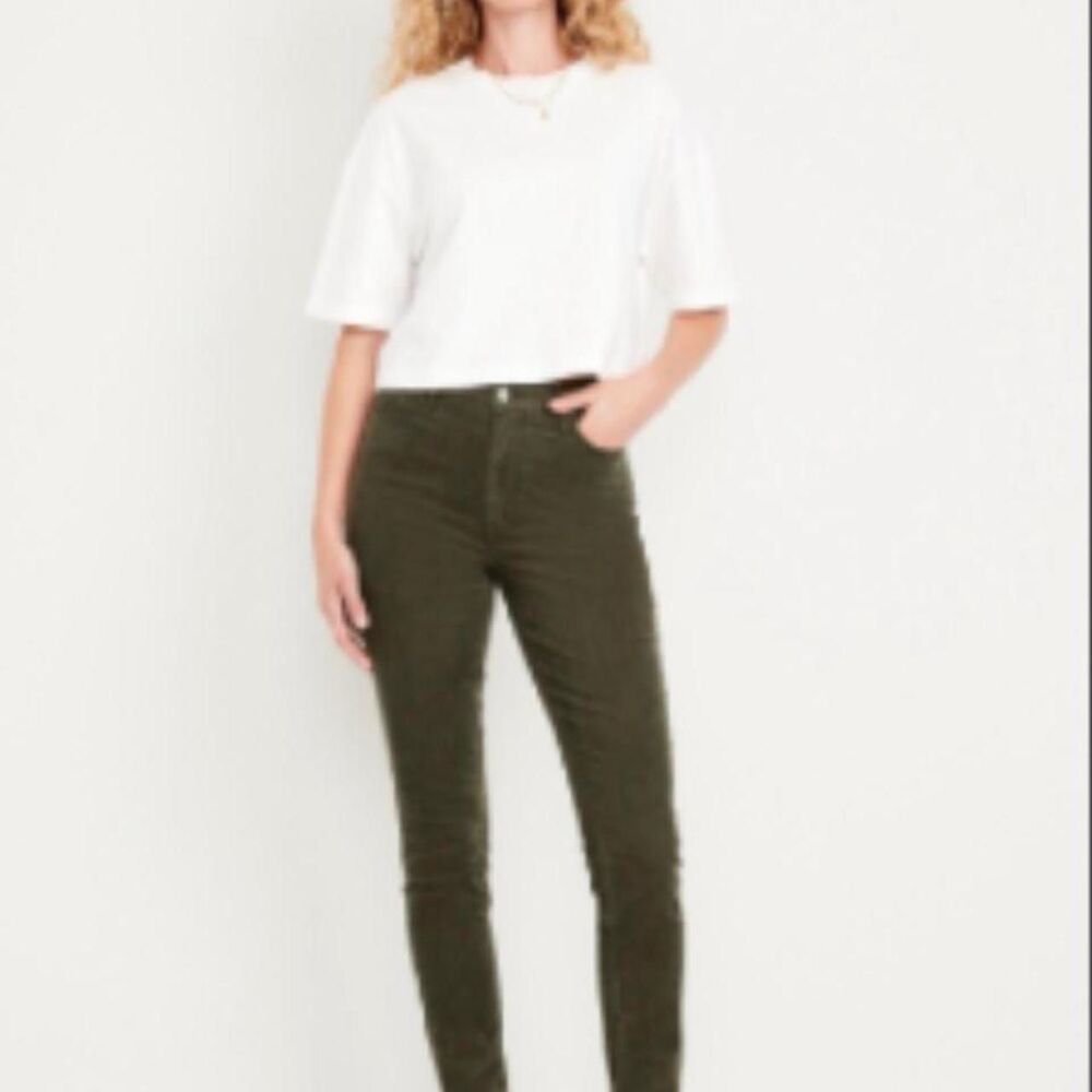Old-navy Women's Green and Khaki Trousers
